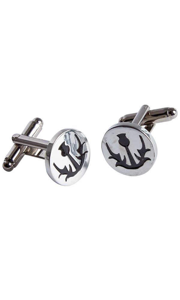 Circular Thistle Cufflinks
