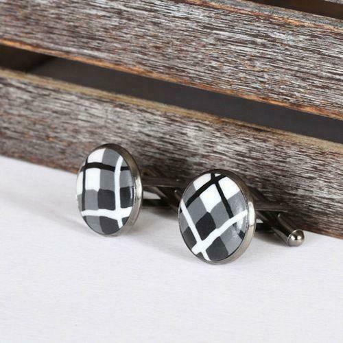 Black Tartan Cufflinks