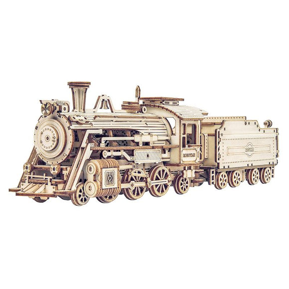 Vintage Design Build Yourself Plywood Prime Steam Express 1860s Wooden Model Building Kit