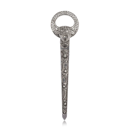 Polished Highland Cow Kilt Pin