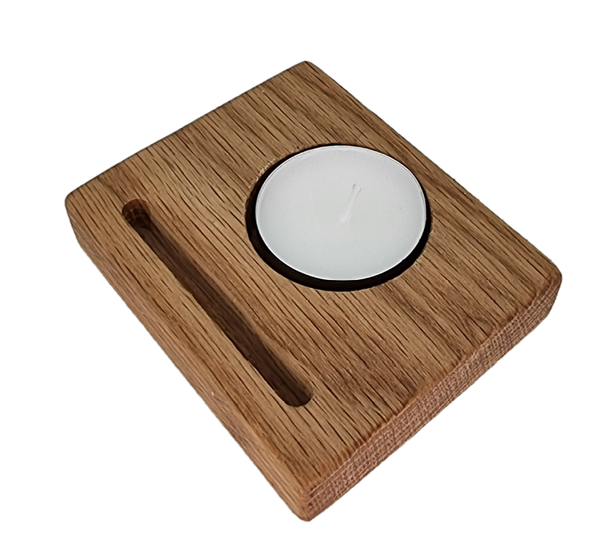 Snowman Round Candle Holder