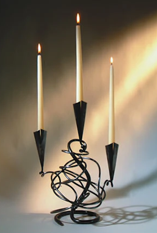 Iron Triple Tangle Candlestick