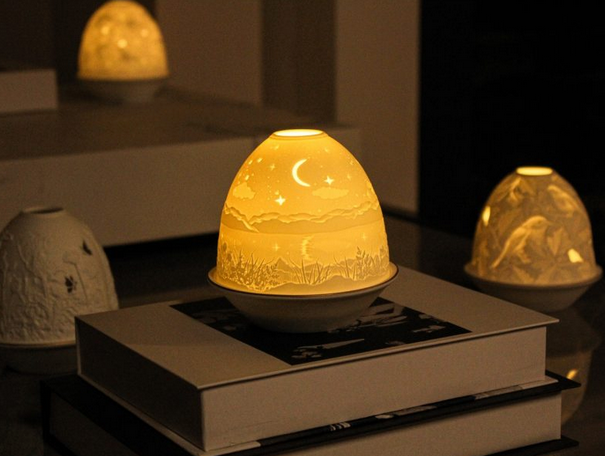 Tall Dome Tealight Holder - Starry Night