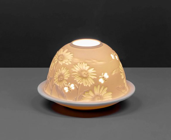 Small Dome Tealight Holder - Daisies