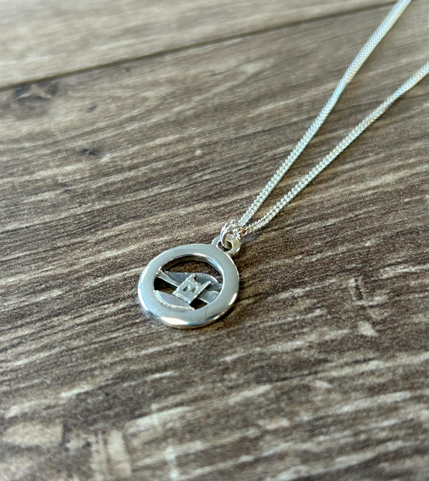 Small Castle Silver Necklace