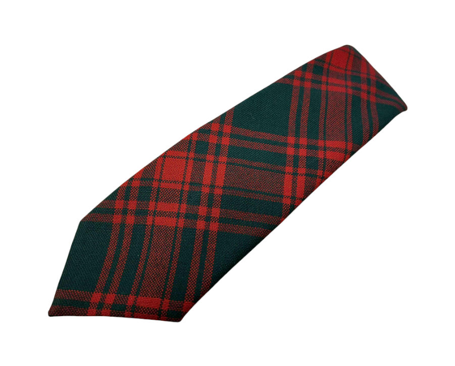 Tartan Neck Tie - Menzies Green Modern