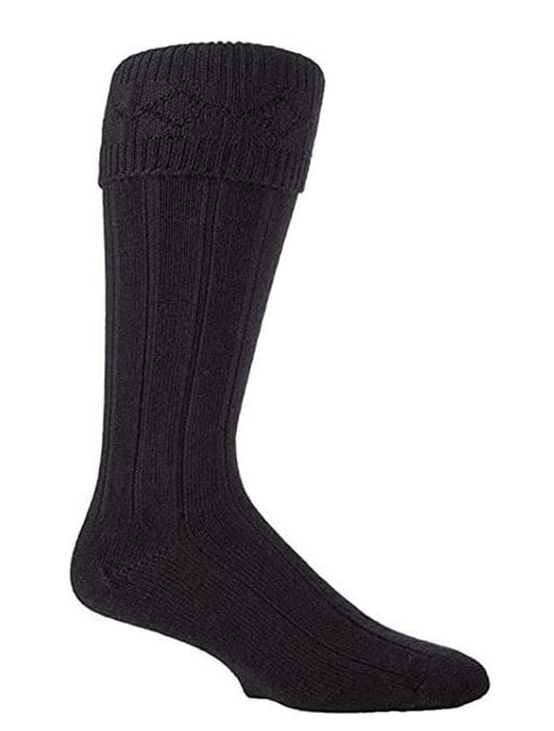 Budget Black Kilt Hose