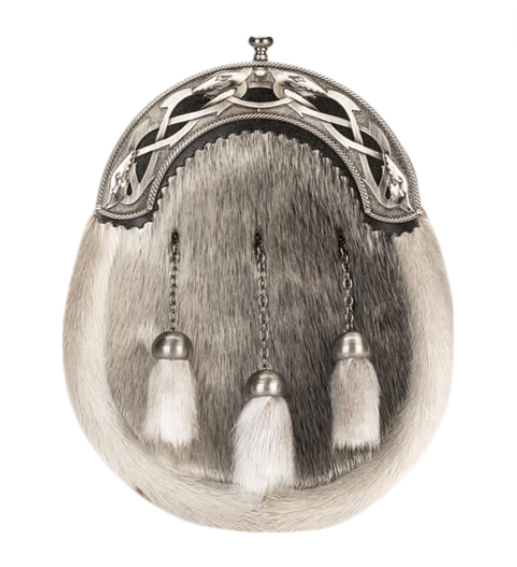 Antique Serpent on Grey Seal Sporran