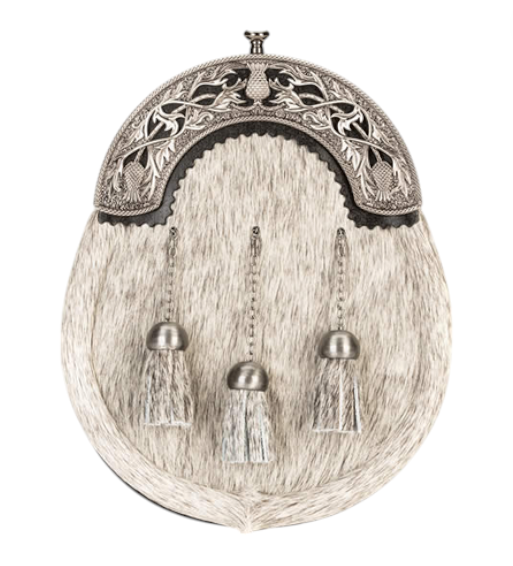 Antique Thistle on Grey Pony Sporran