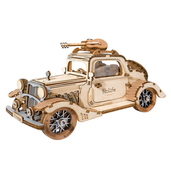 Vintage Car Wooden Model Kit