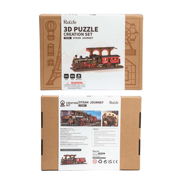 Steam Journey Wooden Model Kit