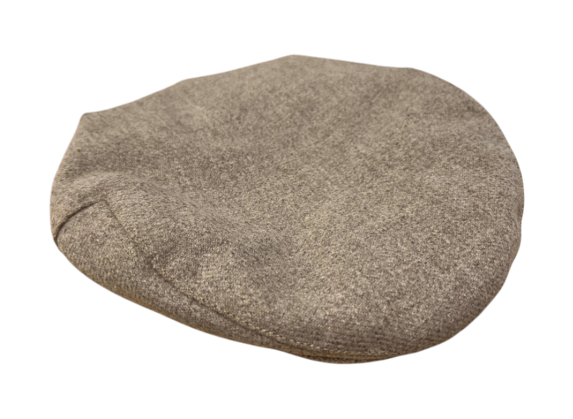 Tartan Flat Cap - Stone Tweed