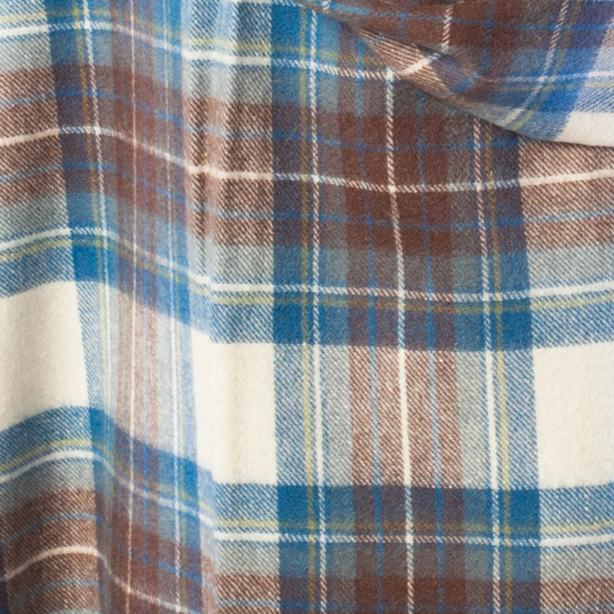 Lambswool Tartan Stole - Stewart Blue Muted