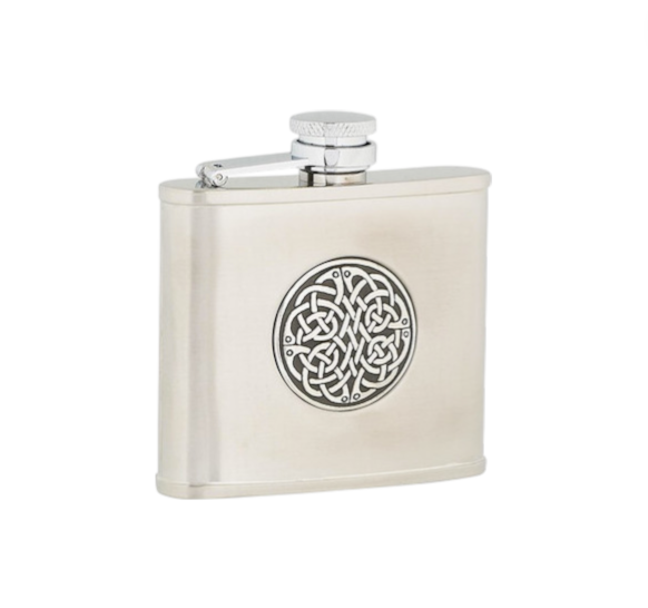 4oz Celtic Weave Hip Flask