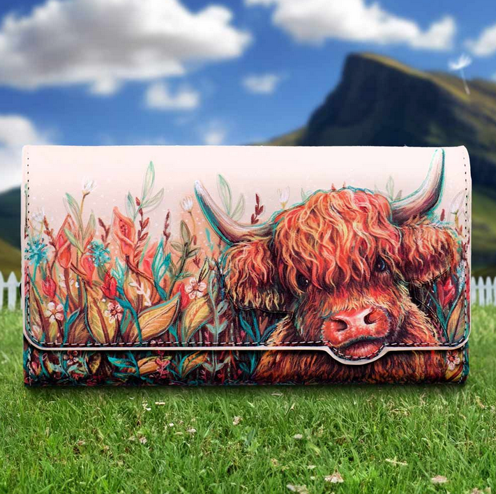 Highand Cow Magnetic Purse