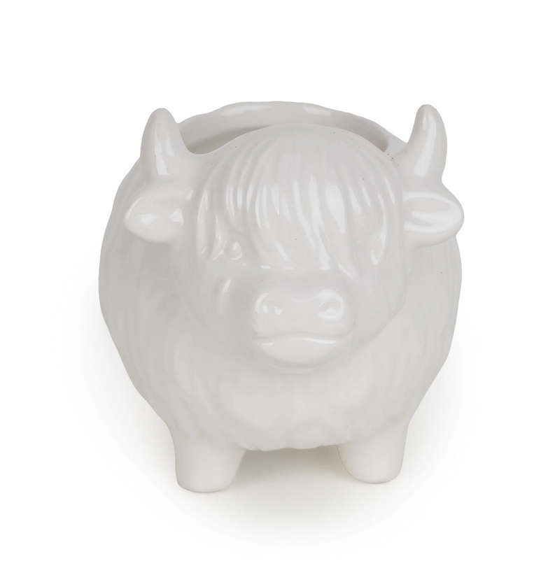 Highland Cow Candle Holder - Heather & Highland Mist