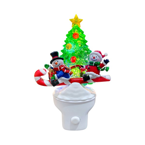 Snowman Christmas Tree Night Light