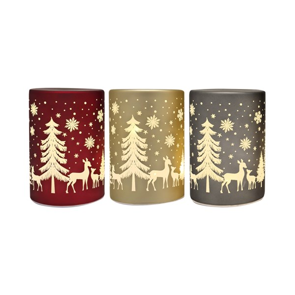 LED Christmas Column 13cm - 3 Colours Available