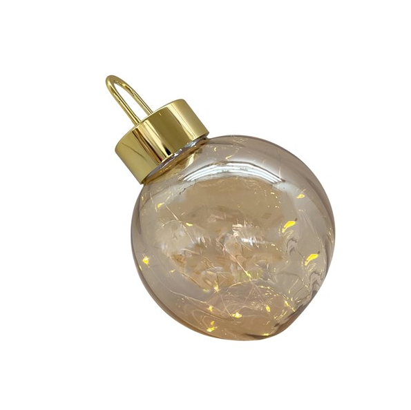 LED Gold Bauble Decoration 20cm