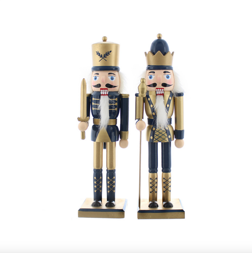 Dark Blue & Gold Nutcracker