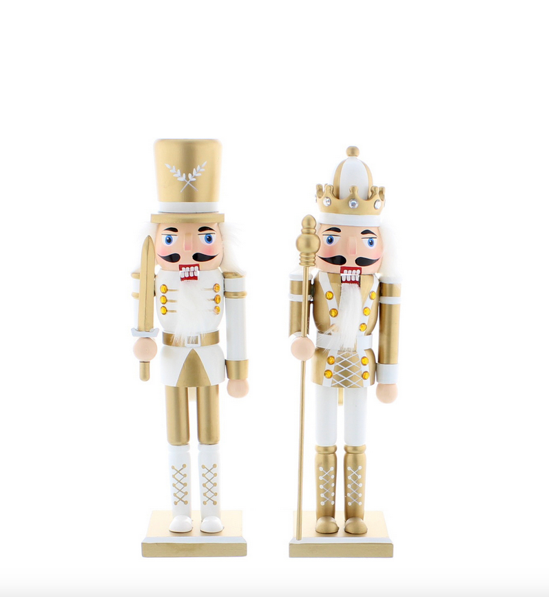 White & Gold Nutcracker