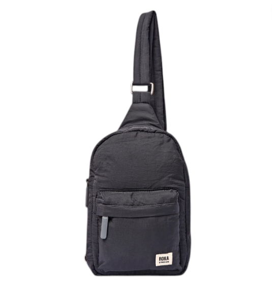 Roka Puffy Black Willesden Sling Bag