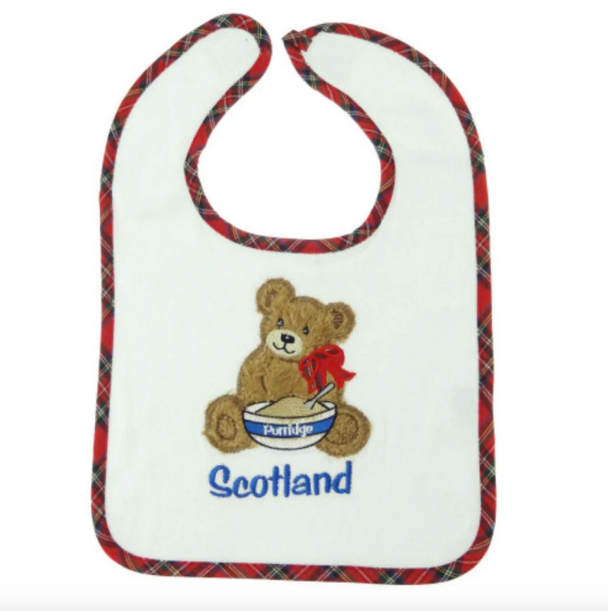 "Porridge" Teddy Bear Baby Bib