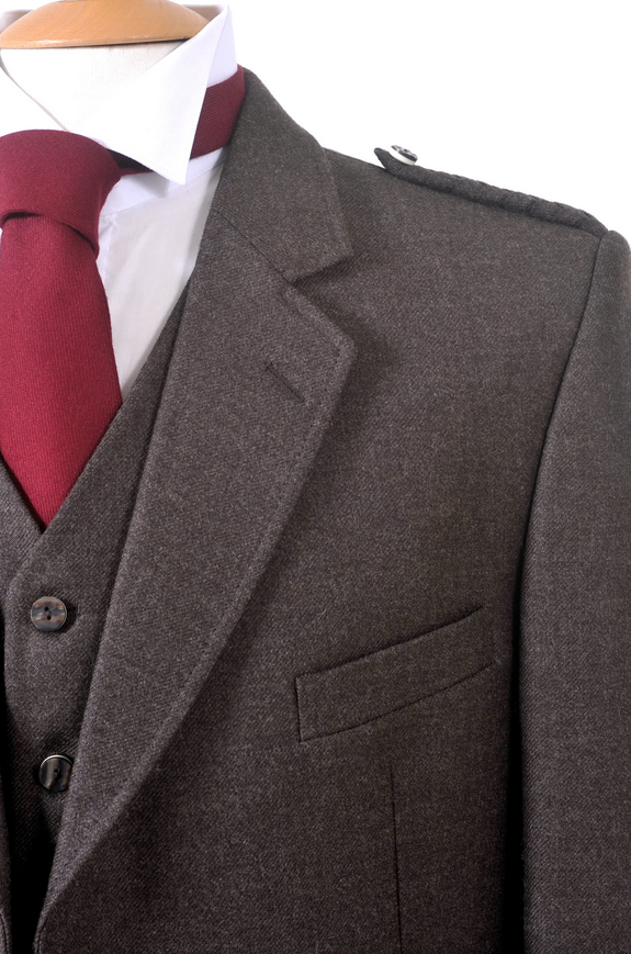 Peat Brown Crail Jacket & Waistcoat
