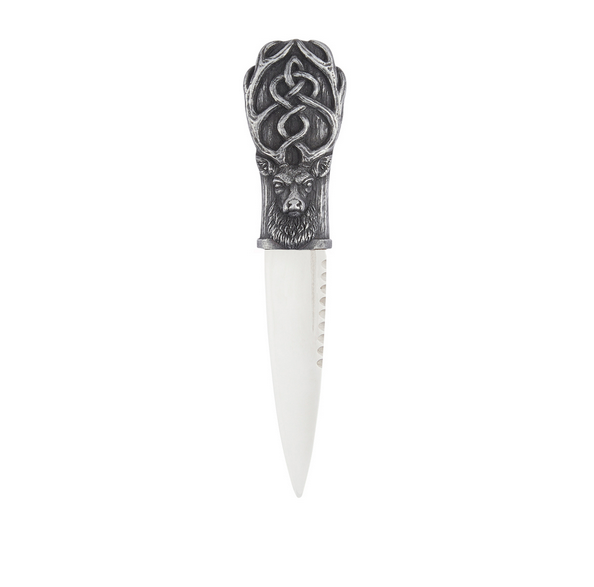Silver Scottish Stag Daywear Sgian Dubh