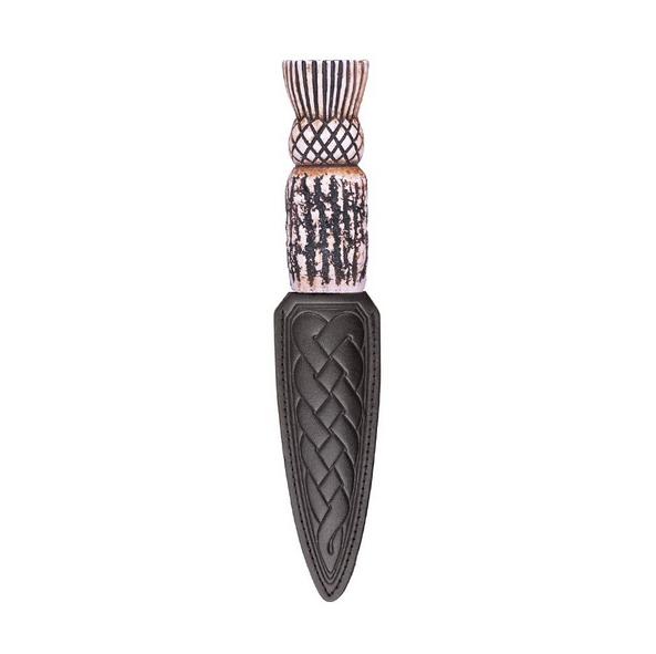 Thistle Imitation Staghorn Sgian Dubh