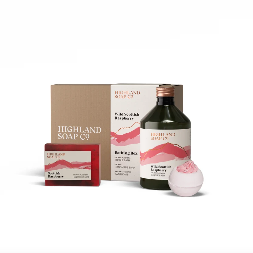 Wild Raspberry Bathing Box