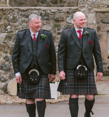 Charcoal Crail Highland Jacket & Waistcoat