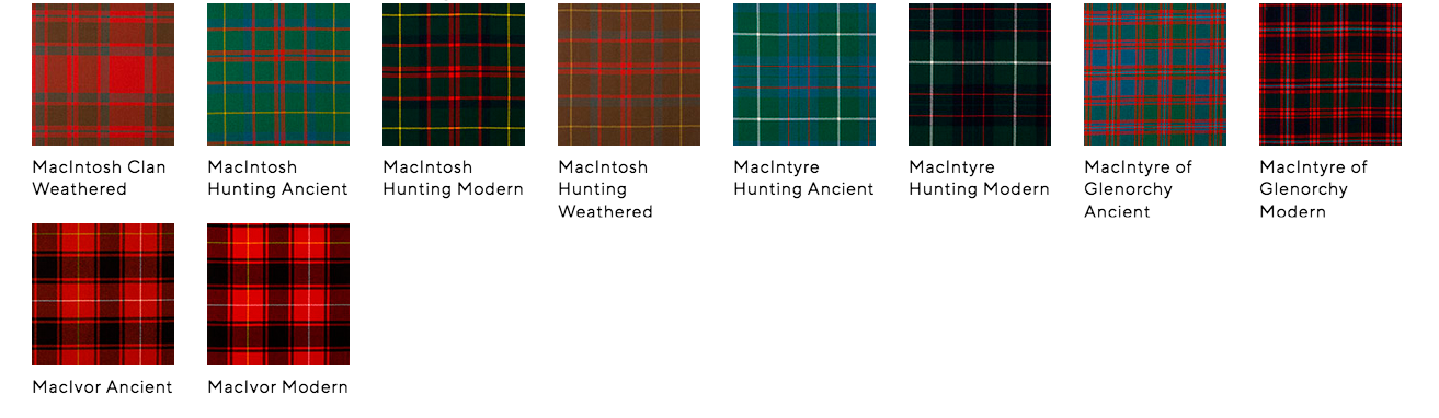 Lochcarron Mens Traditional 8 Yard Scottish Wool Strome Heavy Weight Kilt: MacA-MacI Tartans