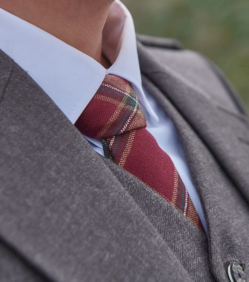 Made To Order Scottish District Tartan Straight Neck Ties