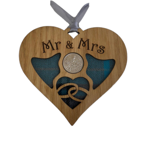 Lucky Sixpence - Mr & Mrs - 4 Tartans