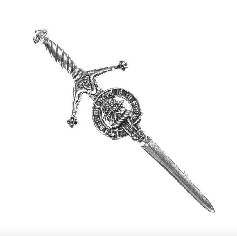 Fraser of Lovat Clan Sword Kilt Pin – Kilts Wi Hae Ltd - Main Image