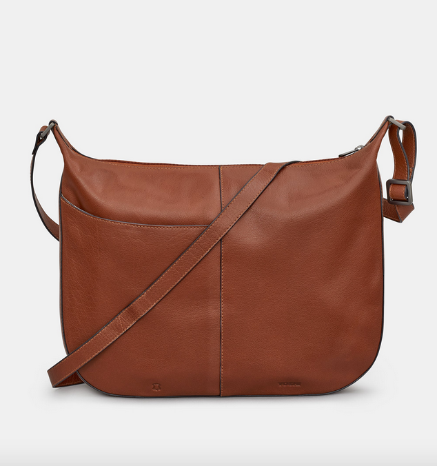 Blue Highland Cow Hobo Bag