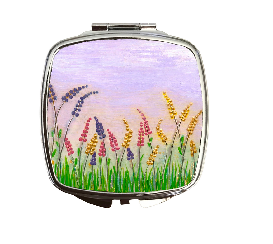 Lovely Lupins Compact Mirror