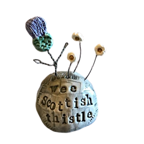 Mini Countryside Thistle Sculpture