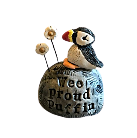 Wee Proud Puffin Coastal Sculpture