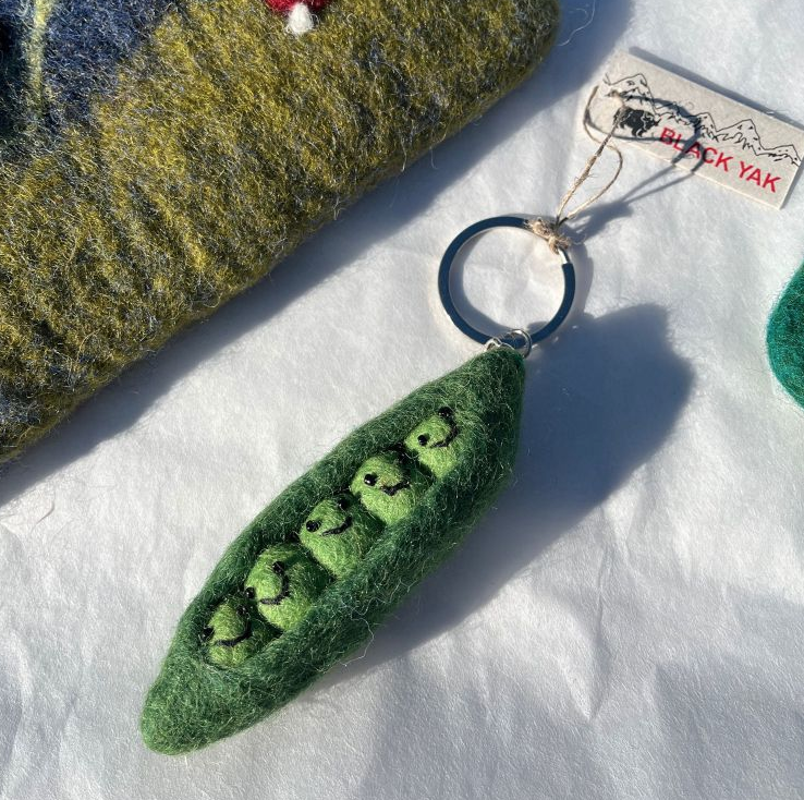 Felt Bag Buddy - Peas