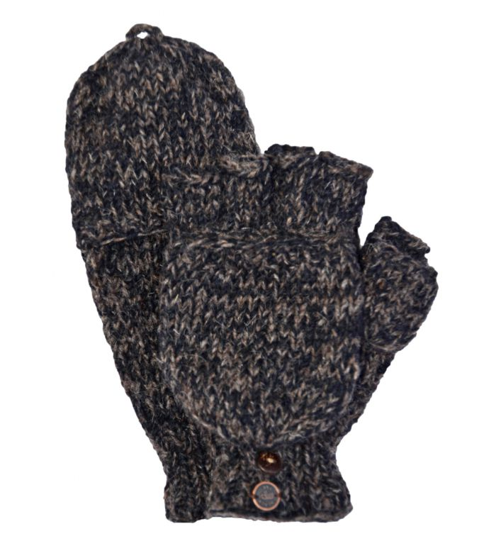Men's Two Tone Mitts - Black/Java