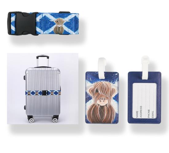 Highland Cow Highlander Travel Set