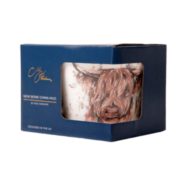 Hebrides Highland Cow China Mug