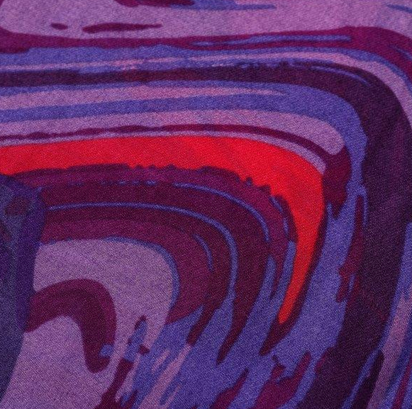 Abstract Print 26 Scarf - Purple