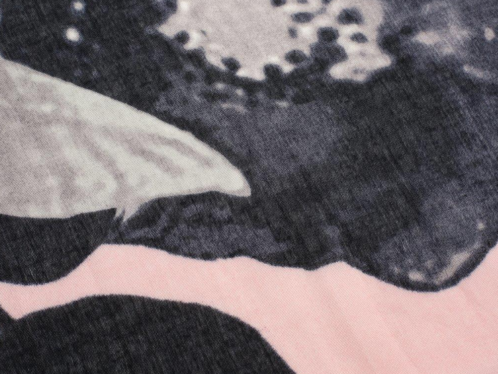 Beth Blus Flower Scarf - Blush