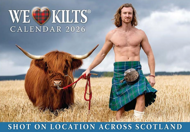 Men In Kilts Large Calendar 2026
