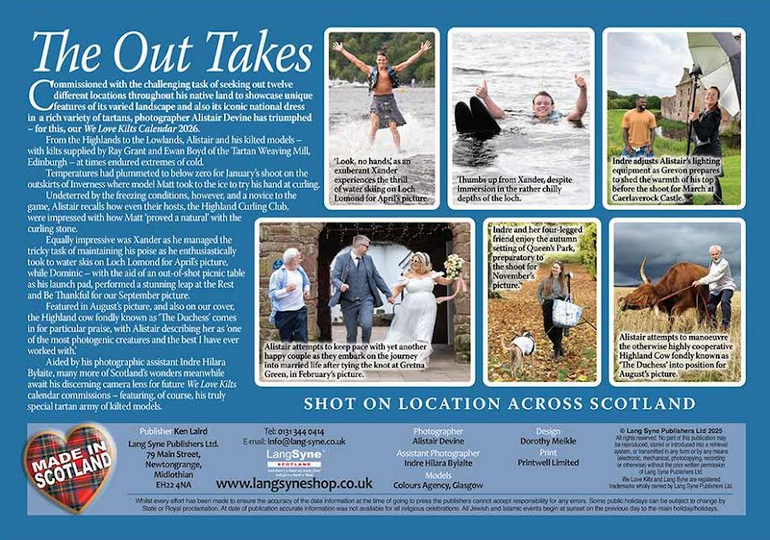 Men In Kilts Large Calendar 2026