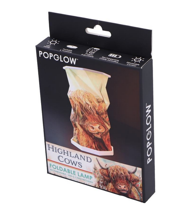 Highland Cow Foldable Lamp