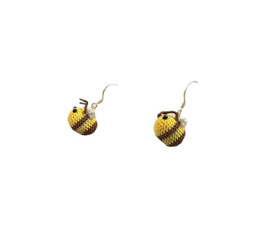 Miss Peachy Bumble Bee Earrings